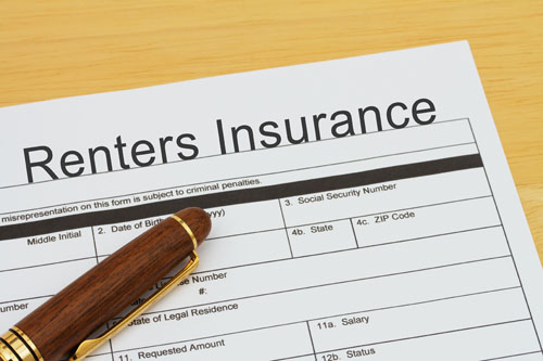 a blank renters insurance form